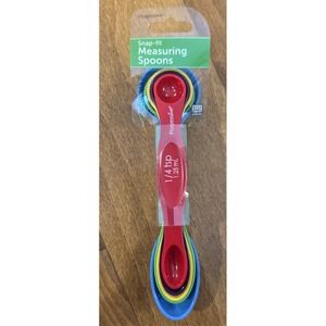Progressive Prepworks BA-510 5-Piece Snap-fit Measuring Spoons New Rainbow Color